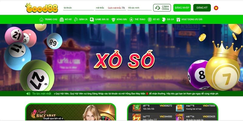 Trình tự các bước để tham gia game tại website Good88